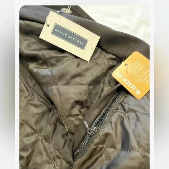 Nexus Apparel Brown Faux Suede Lined Jacket Size Small - Picture 13 of 14